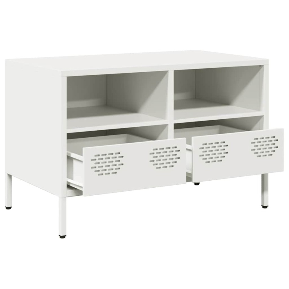 Mueble para TV acero laminado en frío blanco 68x39x43,5