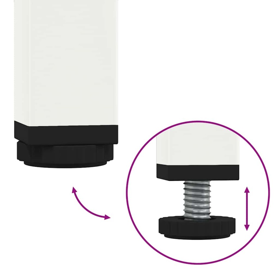 Mueble para TV acero laminado en frío blanco 68x39x43,5