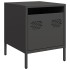 Mesitas de noche 2 uds acero negra 35x39x43,5