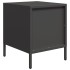 Mesitas de noche 2 uds acero negra 35x39x43,5