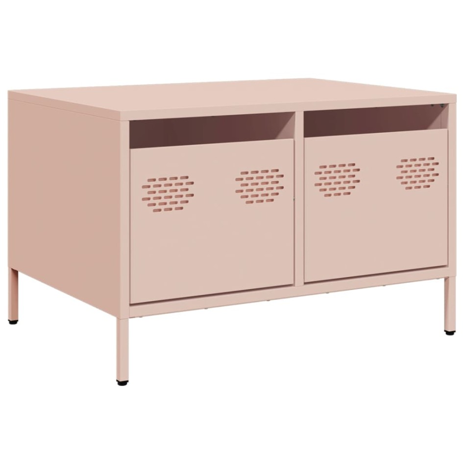 Mueble para TV acero laminado en frío rosa 68x50x43,5