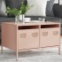Mueble para TV acero laminado en frío rosa 68x50x43,5