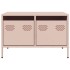 Mueble para TV acero laminado en frío rosa 68x50x43,5