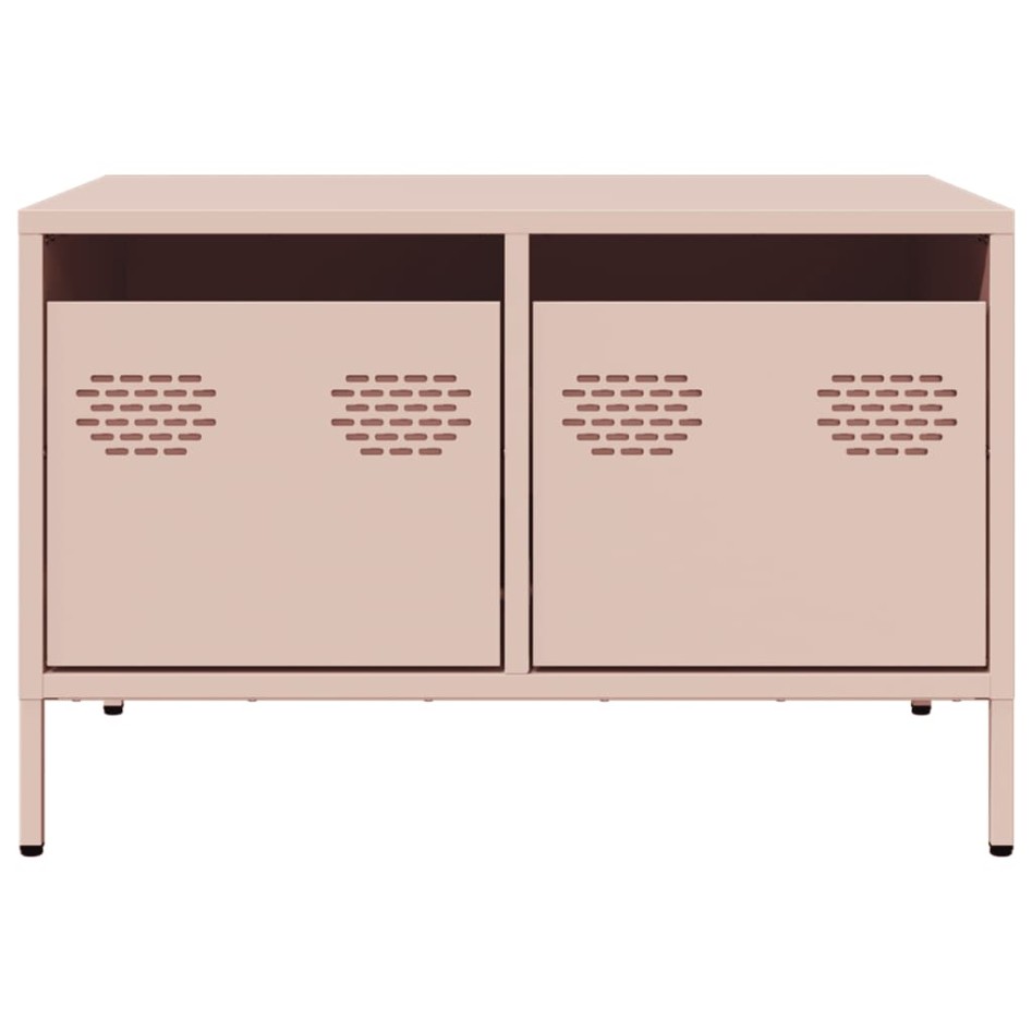 Mueble para TV acero laminado en frío rosa 68x50x43,5