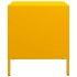 Mesitas de noche 2 uds acero amarillo mostaza 35x39x43,5