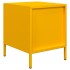 Mesitas de noche 2 uds acero amarillo mostaza 35x39x43,5