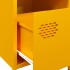 Mesitas de noche 2 uds acero amarillo mostaza 35x39x43,5