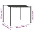 Toldo parasol gris antracita 3x2,4