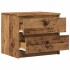 Mesita de noche madera de ingeniería envejecida 50x40x43.5
