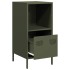 Aparador de acero laminado en frío verde oliva 35x39x73,5