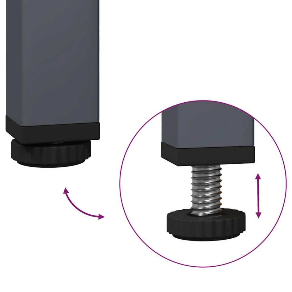 Aparador de acero laminado en frío antracita 35x39x73,5