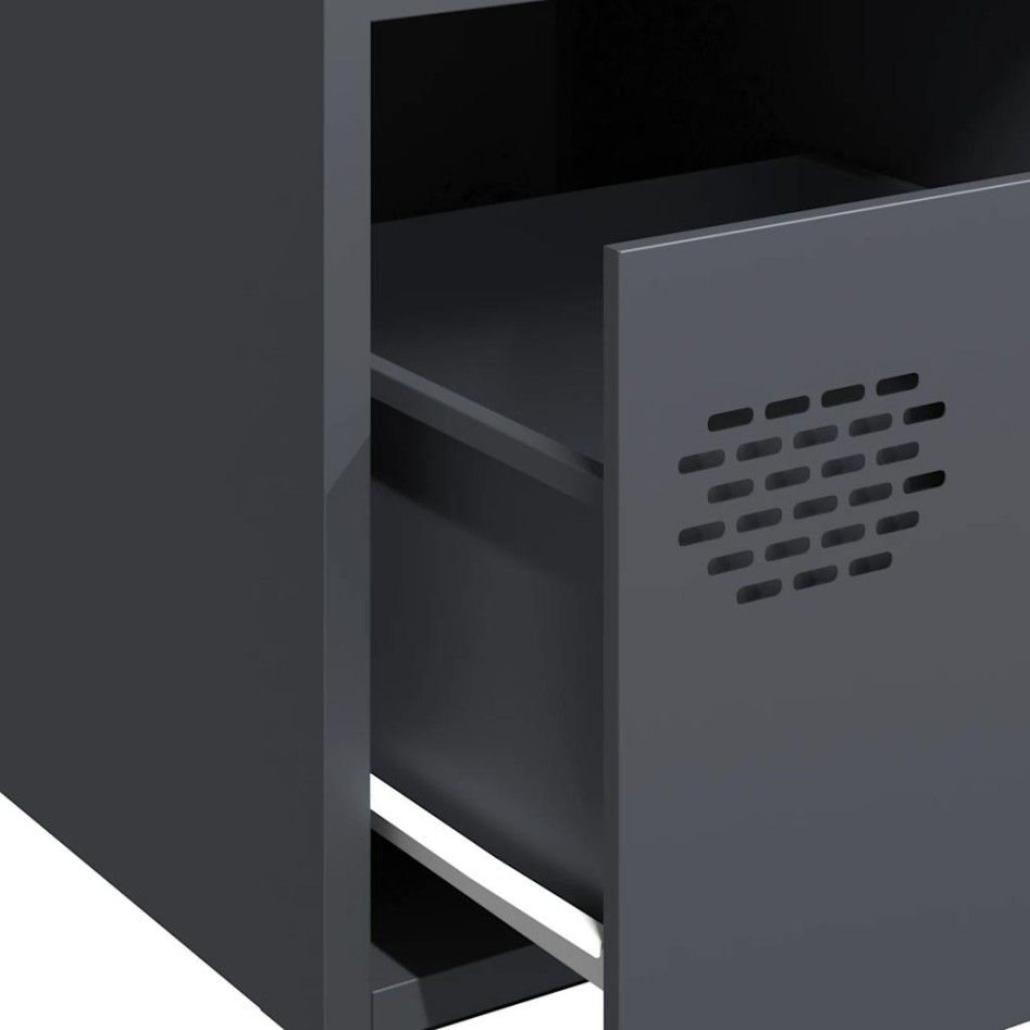 Aparador de acero laminado en frío antracita 35x39x73,5