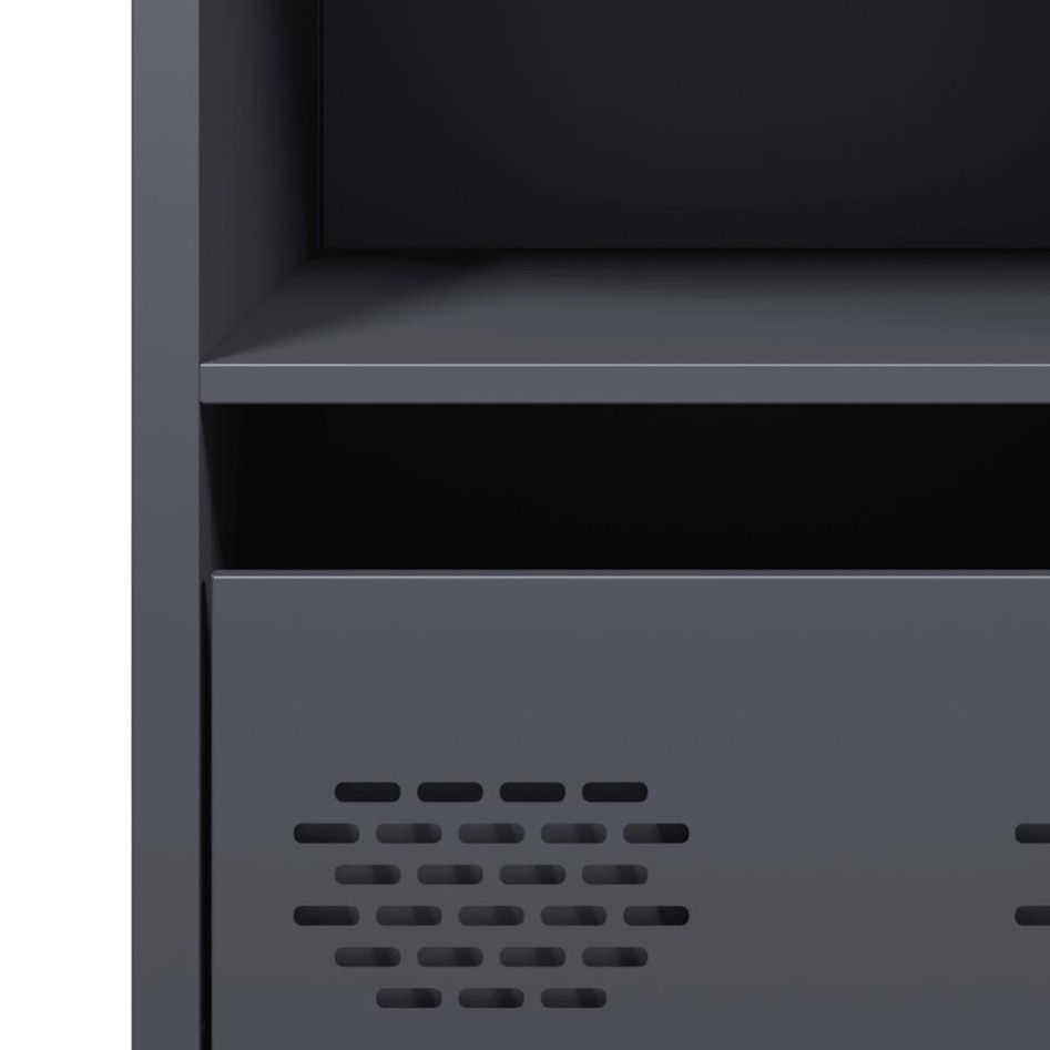 Aparador de acero laminado en frío antracita 35x39x73,5