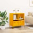 Aparador acero laminado en frío amarillo mostaza 68x39x73,5