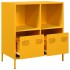 Aparador acero laminado en frío amarillo mostaza 68x39x73,5