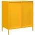 Aparador acero laminado en frío amarillo mostaza 68x39x73,5