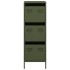 Aparador de acero verde oliva 39x35x103,5