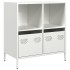 Aparador de acero laminado en frío blanco 68x39x73,5