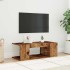 Mueble TV luces LED madera ingeniería envejecida 90x39x30