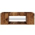 Mueble TV luces LED madera ingeniería envejecida 90x39x30