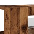 Mueble TV luces LED madera ingeniería envejecida 90x39x30