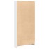 Estantería madera de ingeniería blanco brillo 80x24x176