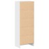 Estantería madera de ingeniería blanco brillo 40x24x109