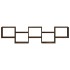 Estante cubo de pared 5 compartimentos madera roble