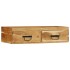 Mueble de TV de pared madera maciza de acacia 80x30x19