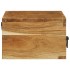 Mueble de TV de pared madera maciza de acacia 80x30x19