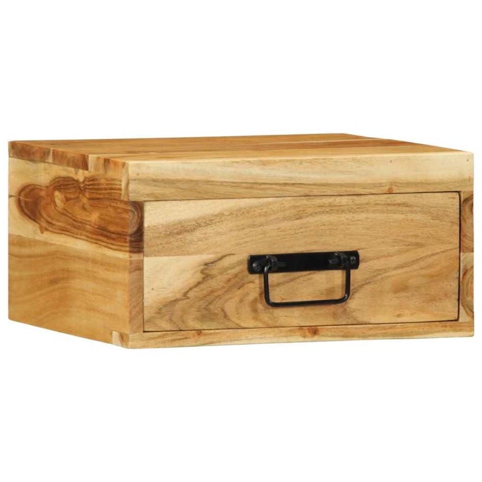 Mesita de noche de pared madera maciza de