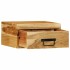 Mesita de noche de pared madera maciza de
