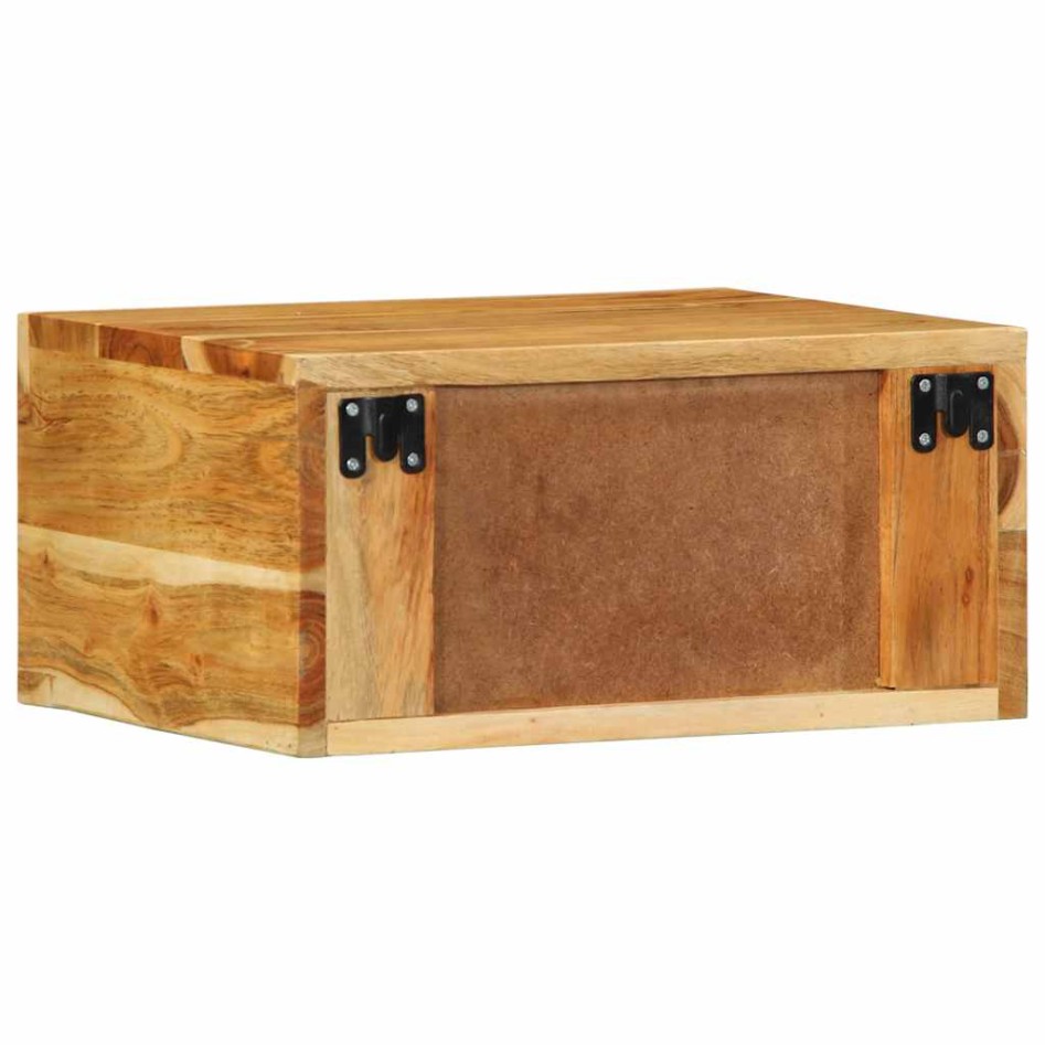 Mesita de noche de pared madera maciza de