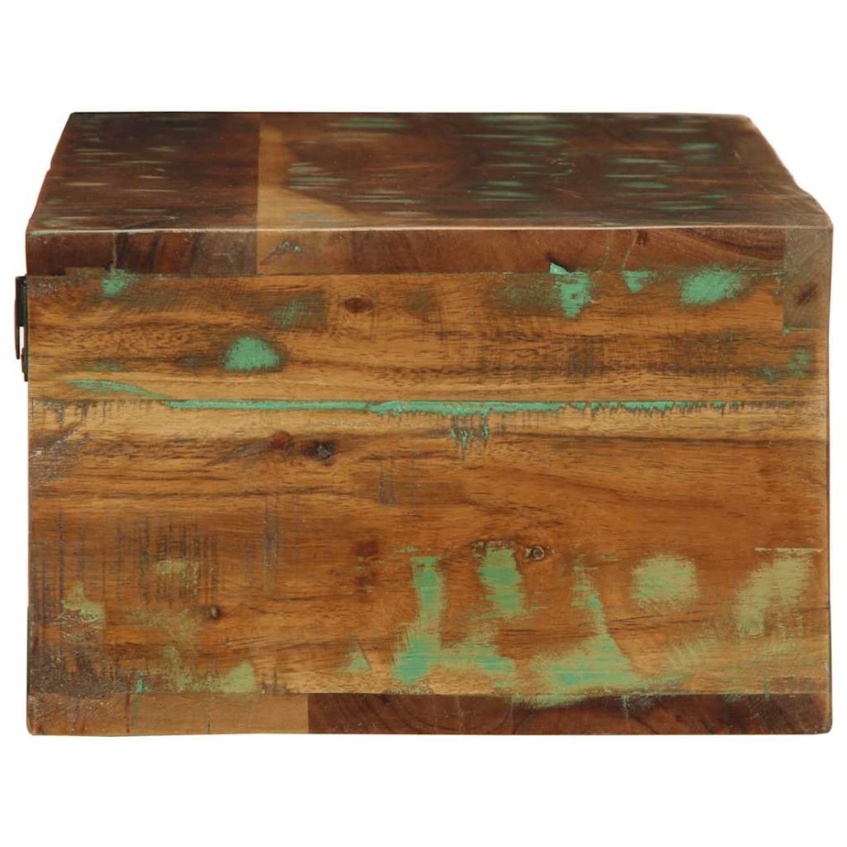 Mueble de TV de pared madera maciza reciclada 100x30x19