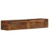Mueble de TV de pared madera maciza reciclada 100x30x19