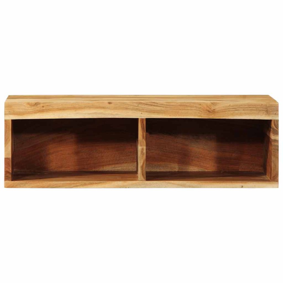 Mueble de TV de pared madera maciza de acacia 60x30x19