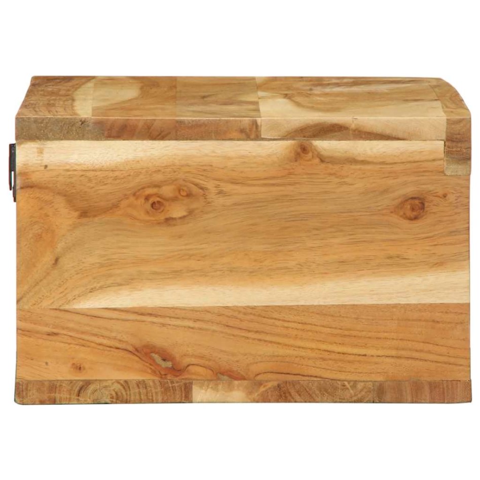 Mueble de TV de pared madera maciza de acacia 60x30x19