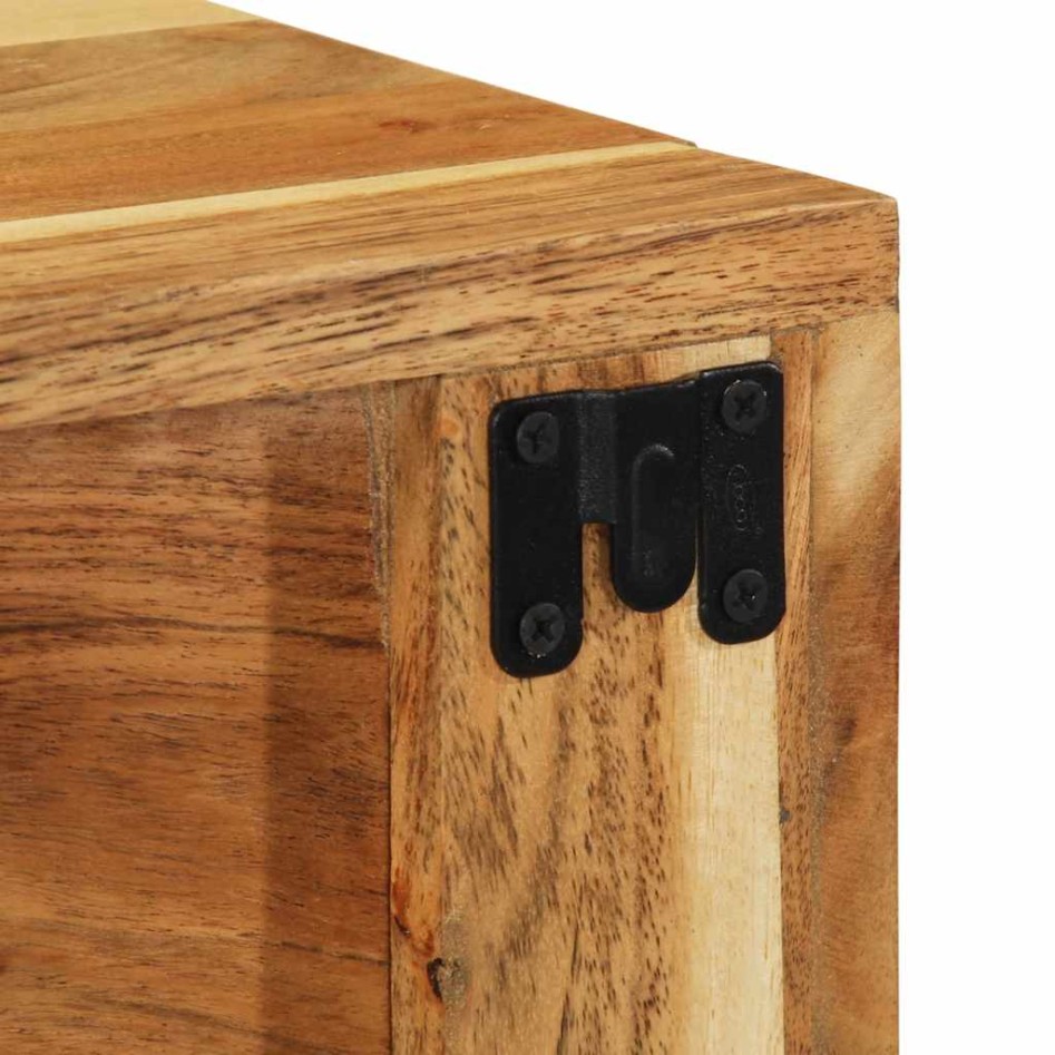 Mueble de TV de pared madera maciza de acacia 60x30x19