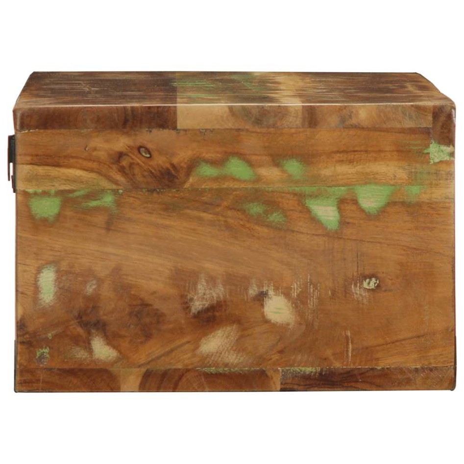 Mueble de TV de pared madera maciza reciclada 80x30x19