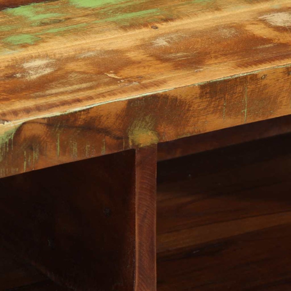 Mueble de TV de pared madera maciza reciclada 80x30x19