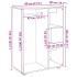 Armario madera de ingeniería roble artisan 80x40x110