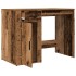 Escritorio de madera de ingeniería envejecida 100x49x75