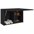 Mueble de pared de baño madera ingeniería negro 60x25x40