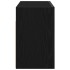 Mueble de pared de baño madera ingeniería negro 60x25x40
