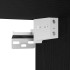 Mueble de pared de baño madera ingeniería negro 60x25x40