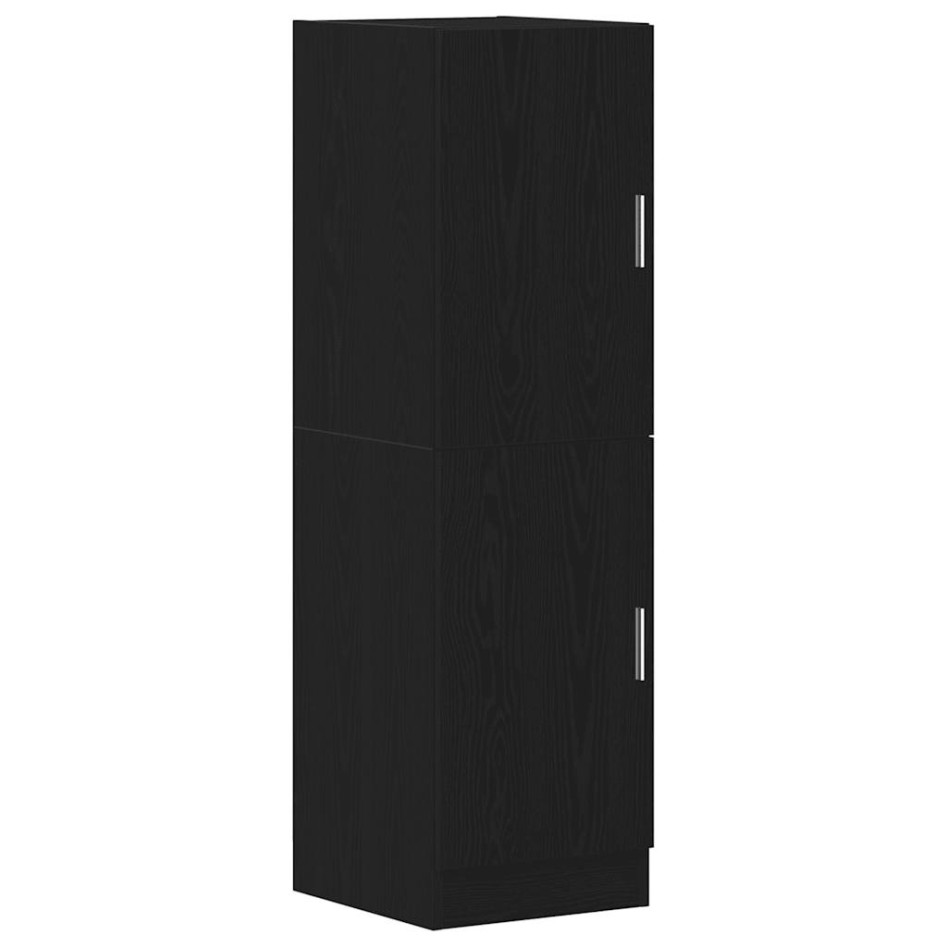 Mueble de cocina madera de ingeniería negro 38x41,5x131,5