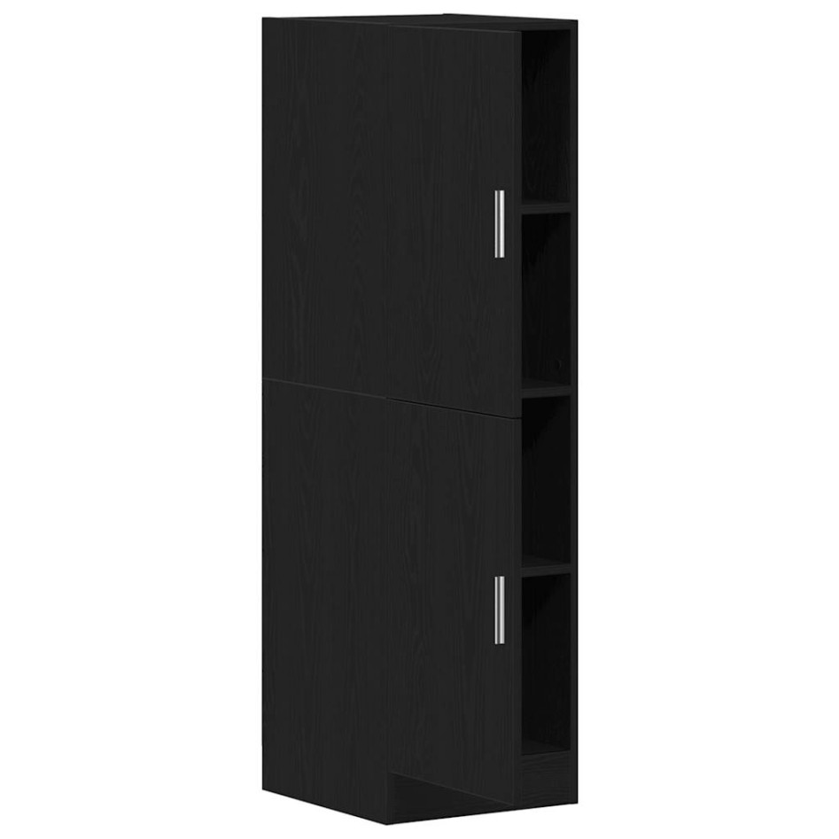 Mueble de cocina madera de ingeniería negro 38x41,5x131,5