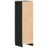 Mueble de cocina madera de ingeniería negro 38x41,5x131,5