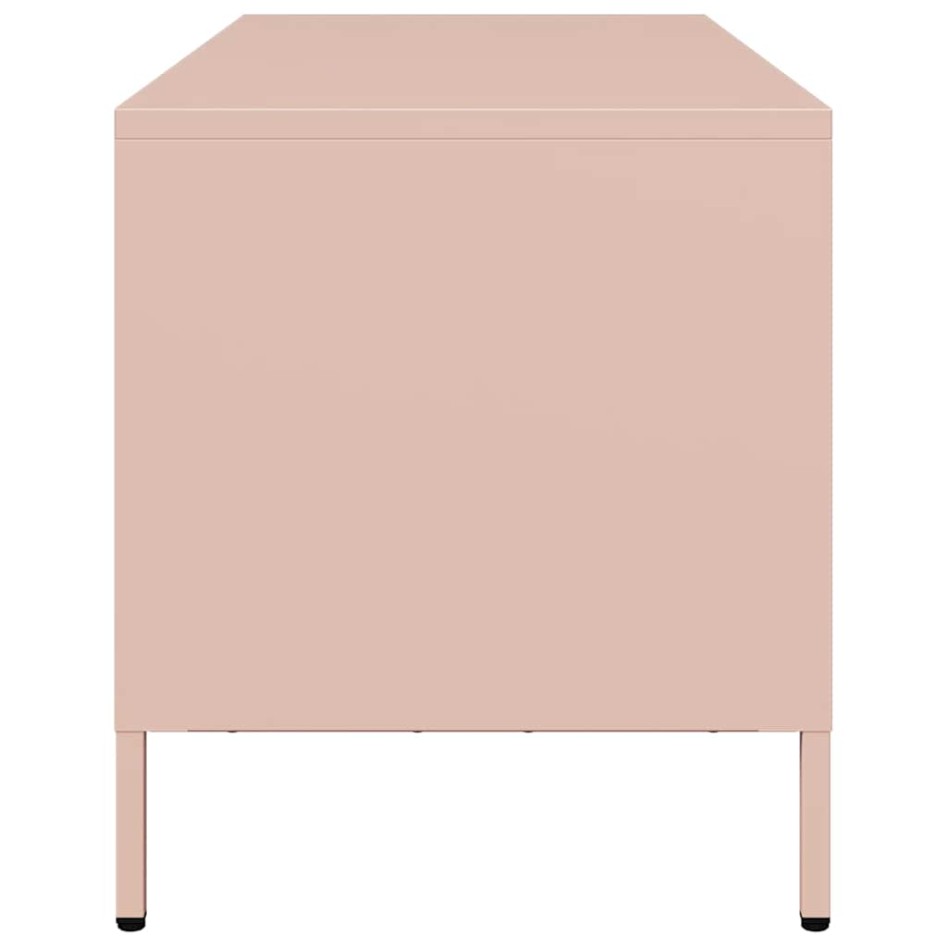 Mueble para TV acero laminado en frío rosa 101,5x39x43,5