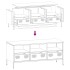 Mueble para TV acero laminado en frío rosa 101,5x39x43,5